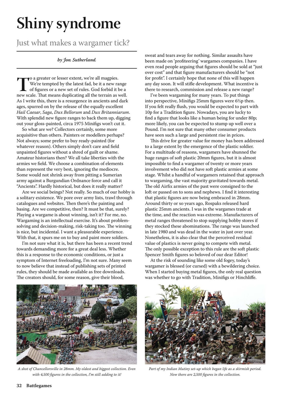 Miniature Wargames Preview Pages