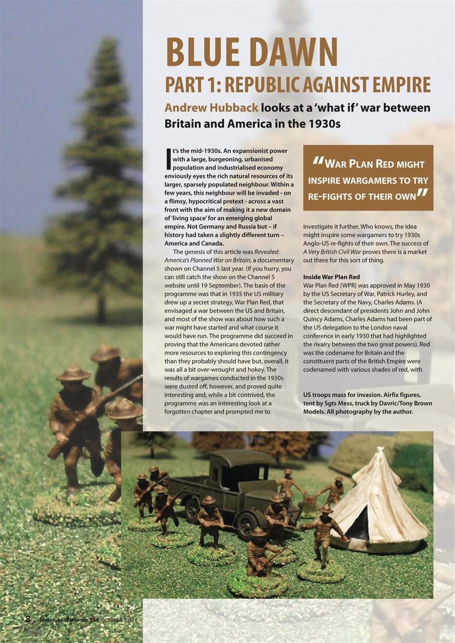 Miniature Wargames Preview Pages