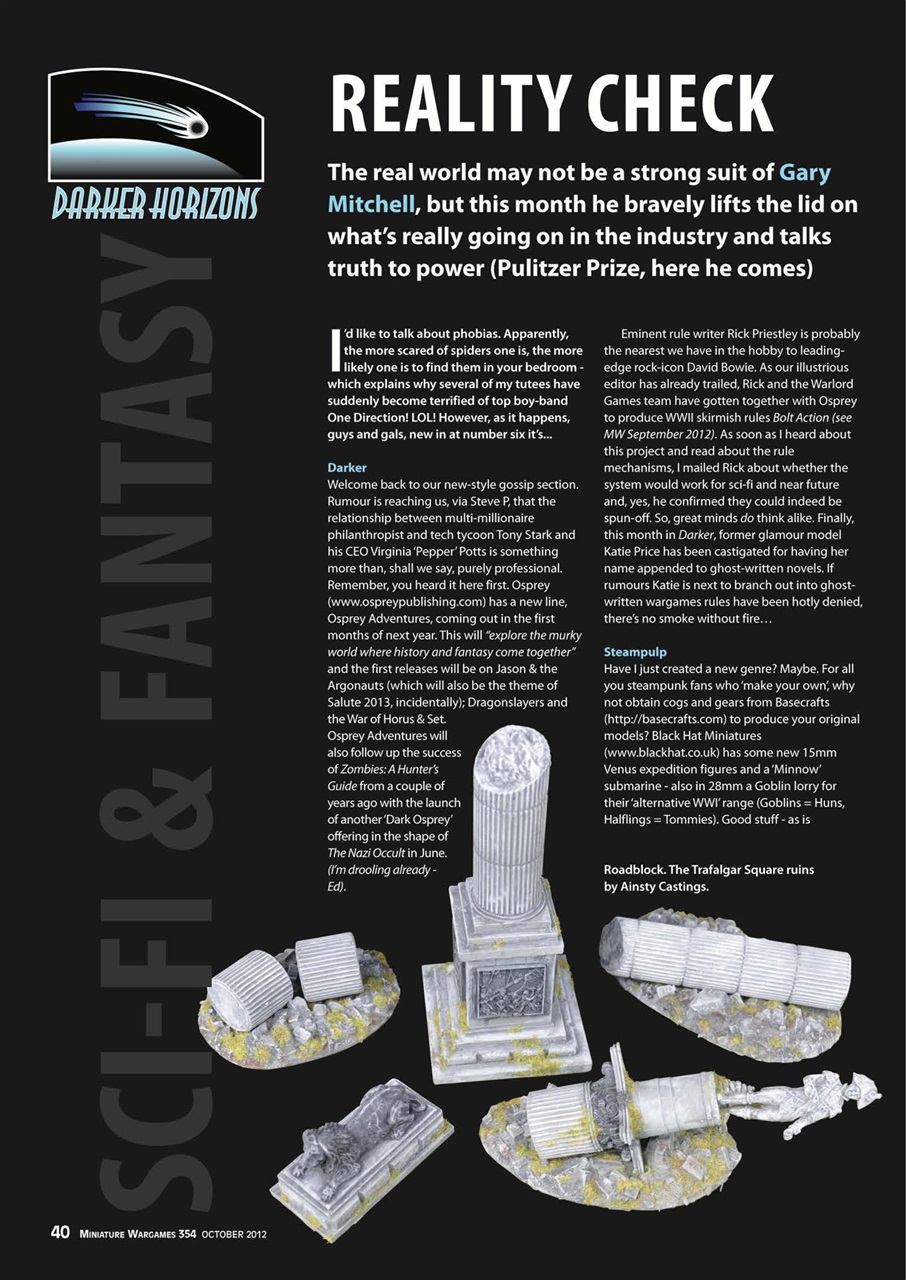 Miniature Wargames Preview Pages