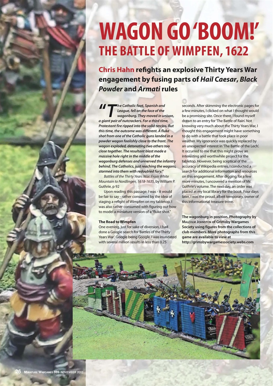Miniature Wargames Preview Pages