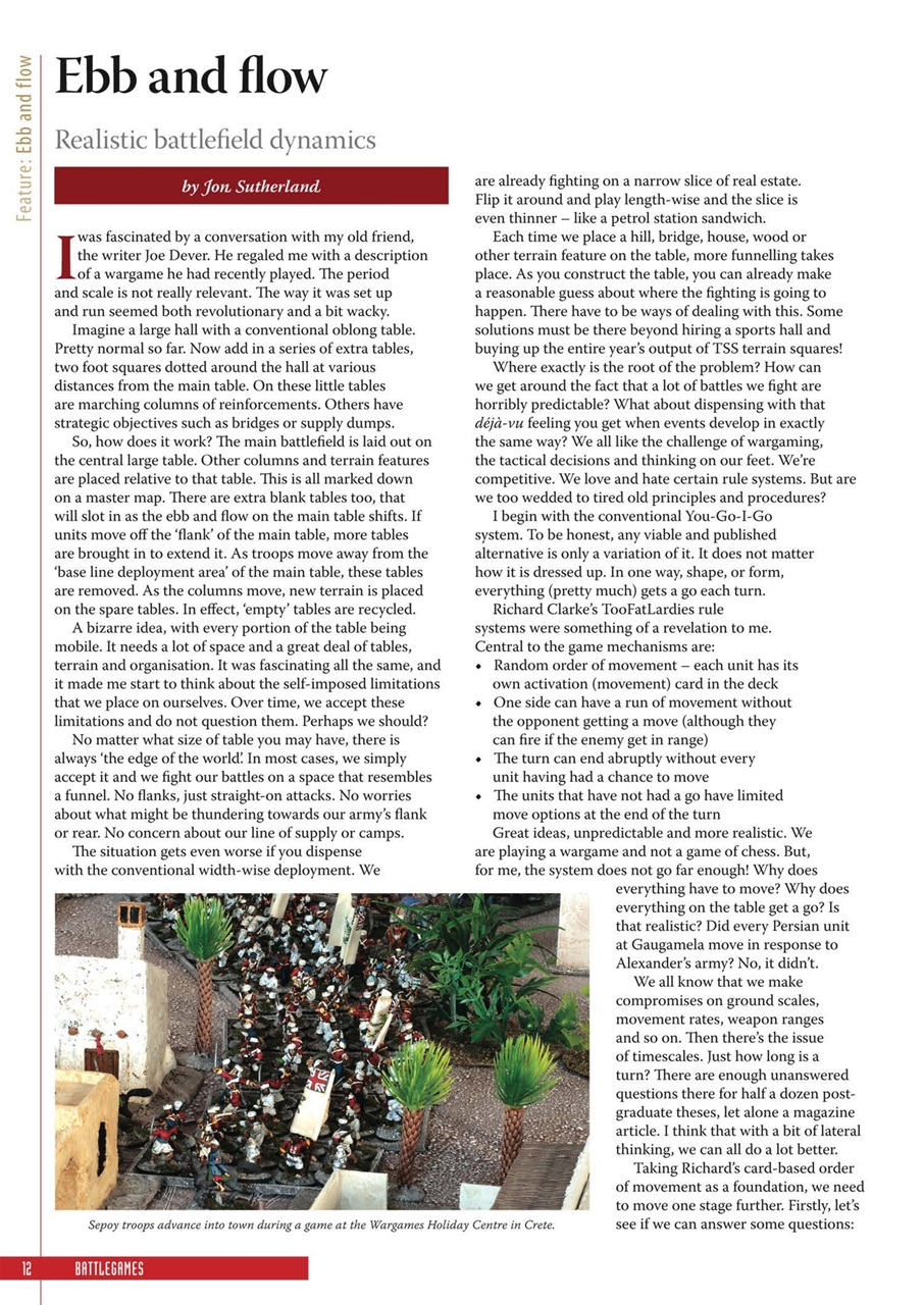 Miniature Wargames Preview Pages