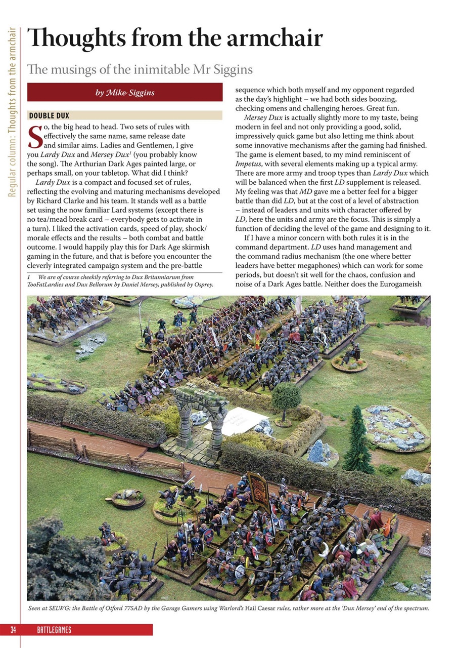 Miniature Wargames Preview Pages