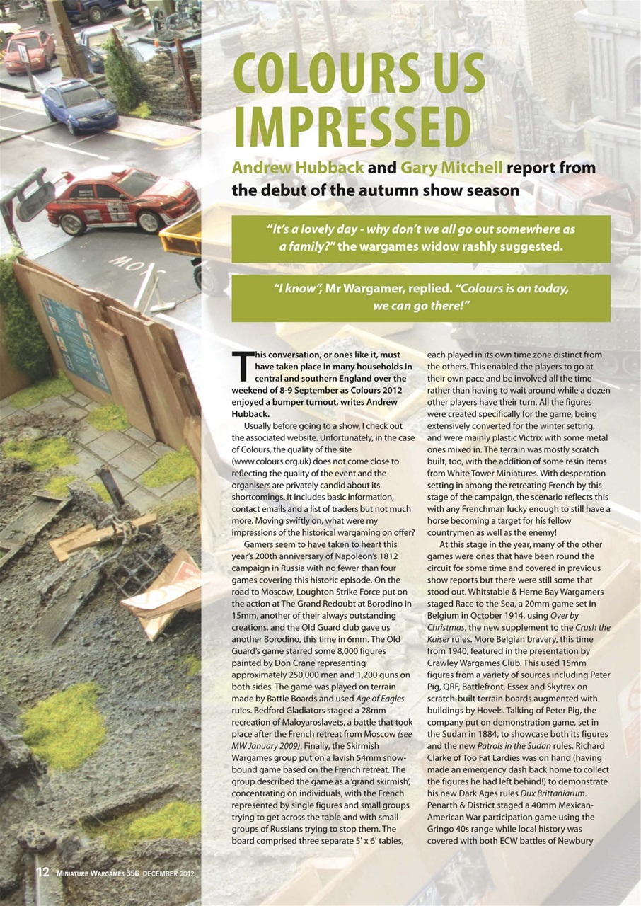 Miniature Wargames Preview Pages