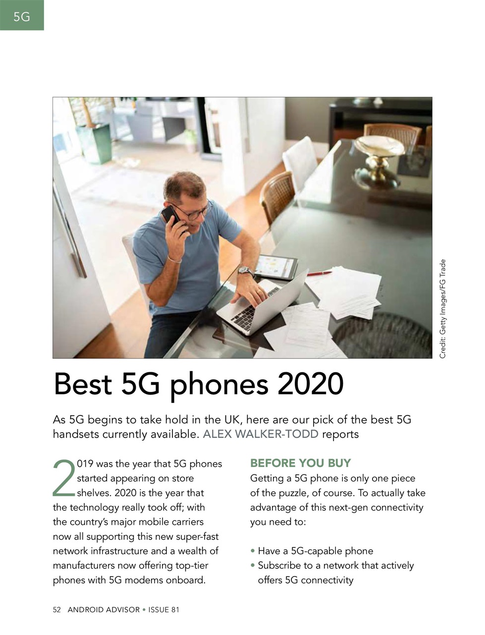 Android Advisor Preview Pages