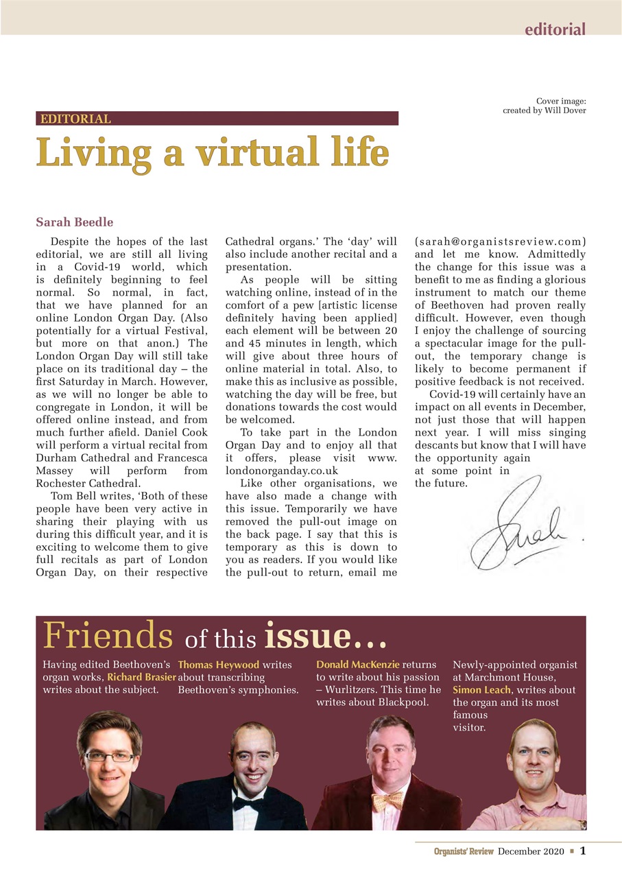 Organists' Review Preview Pages