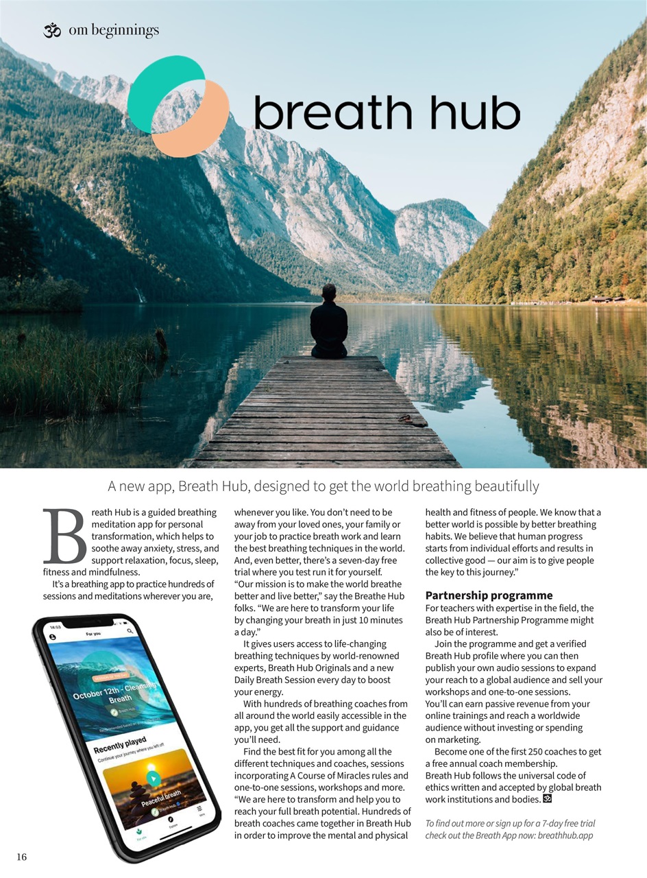 OM Yoga Magazine Preview Pages