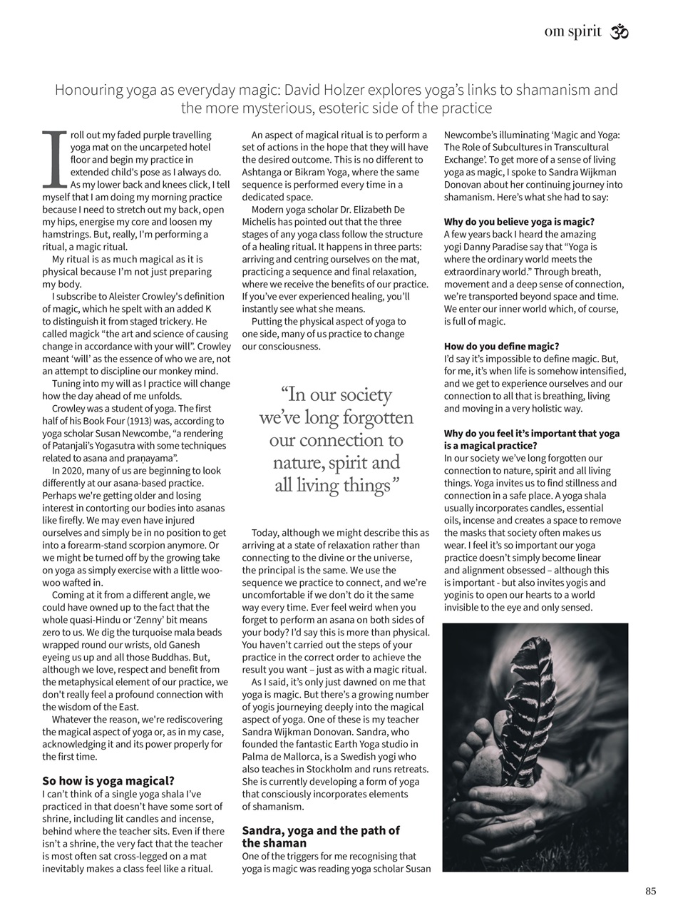 OM Yoga Magazine Preview Pages
