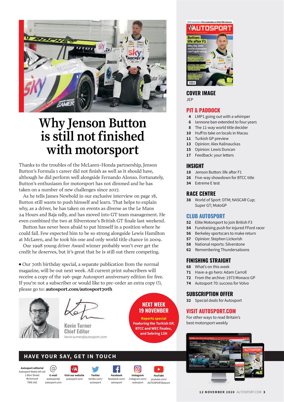 Autosport Preview Pages