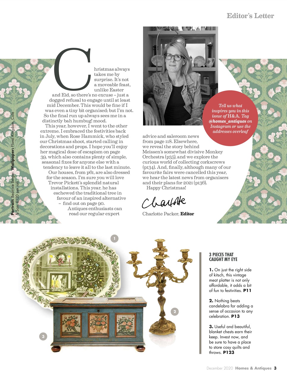 Homes & Antiques Magazine Preview Pages
