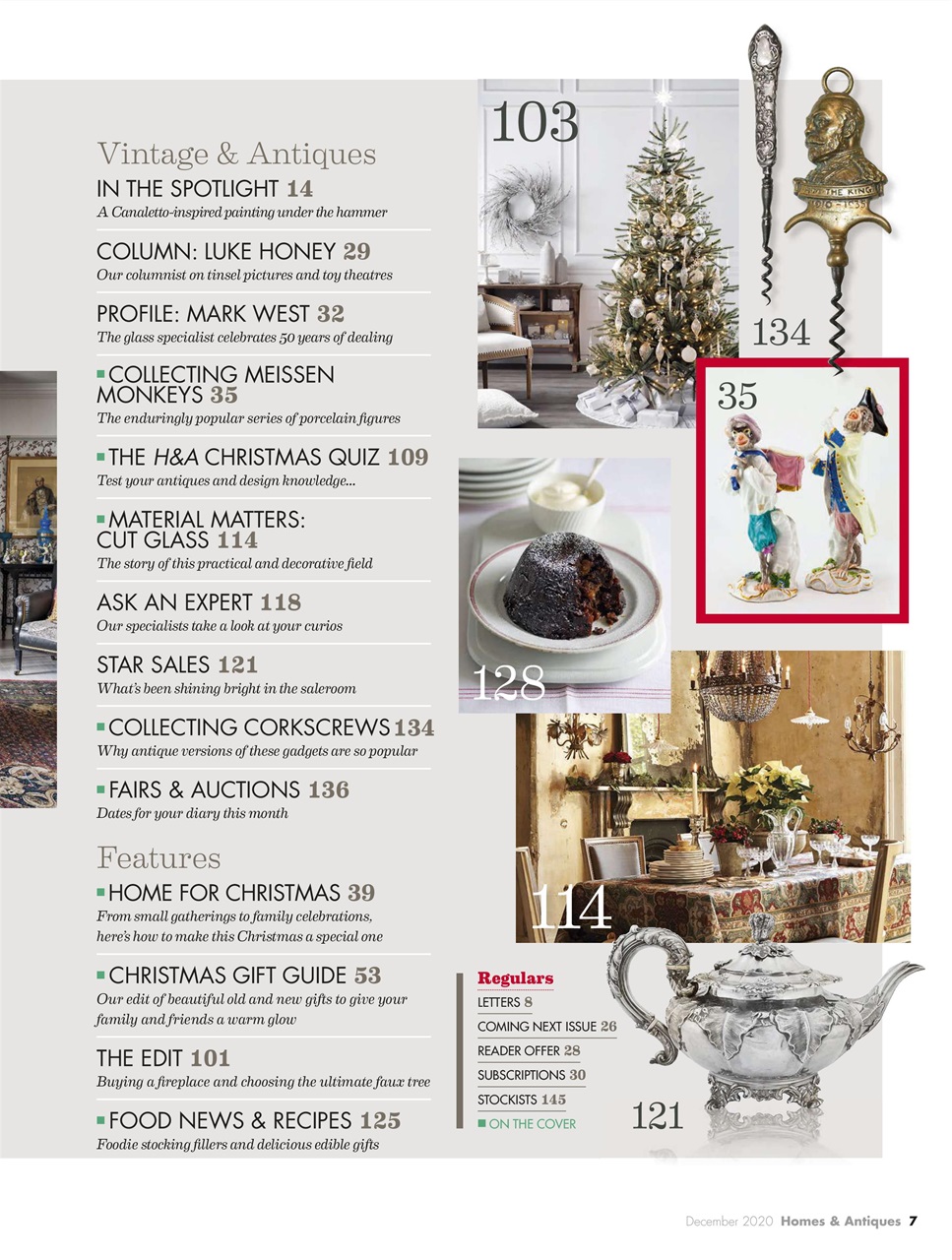Homes & Antiques Magazine Preview Pages