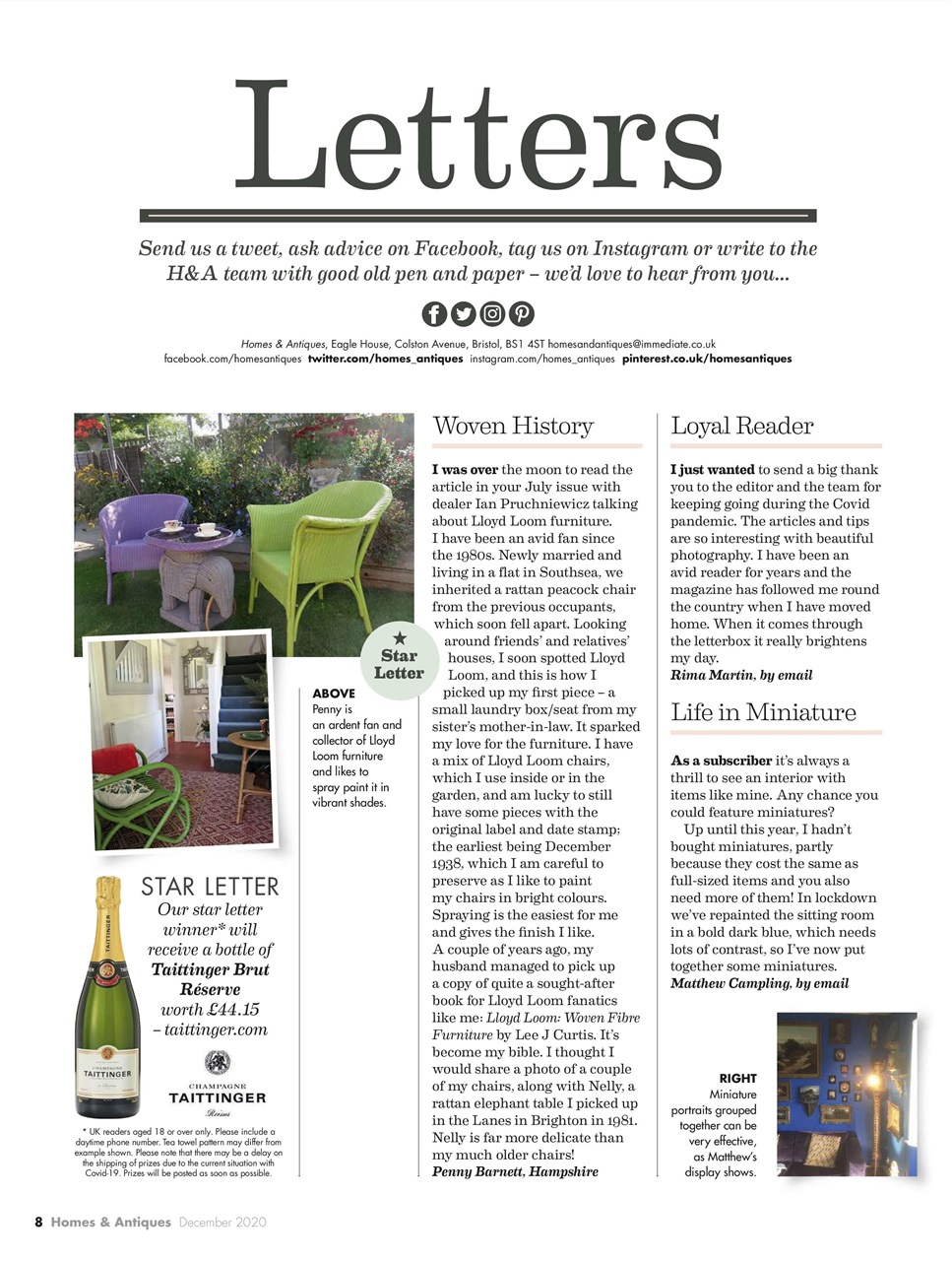 Homes & Antiques Magazine Preview Pages