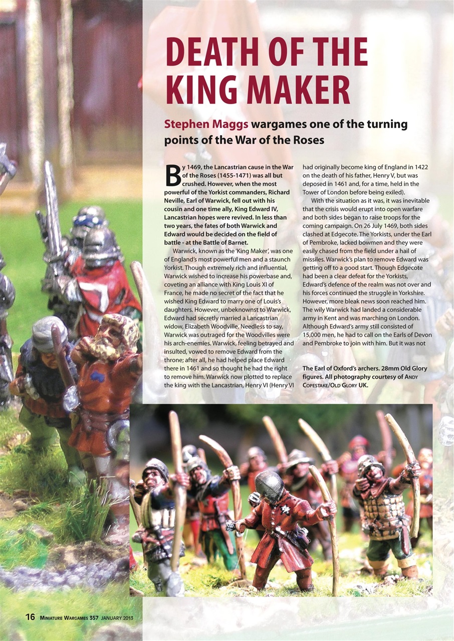 Miniature Wargames Preview Pages