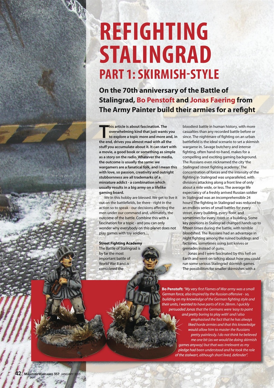 Miniature Wargames Preview Pages