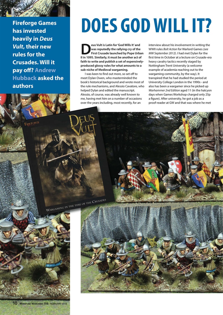 Miniature Wargames Preview Pages