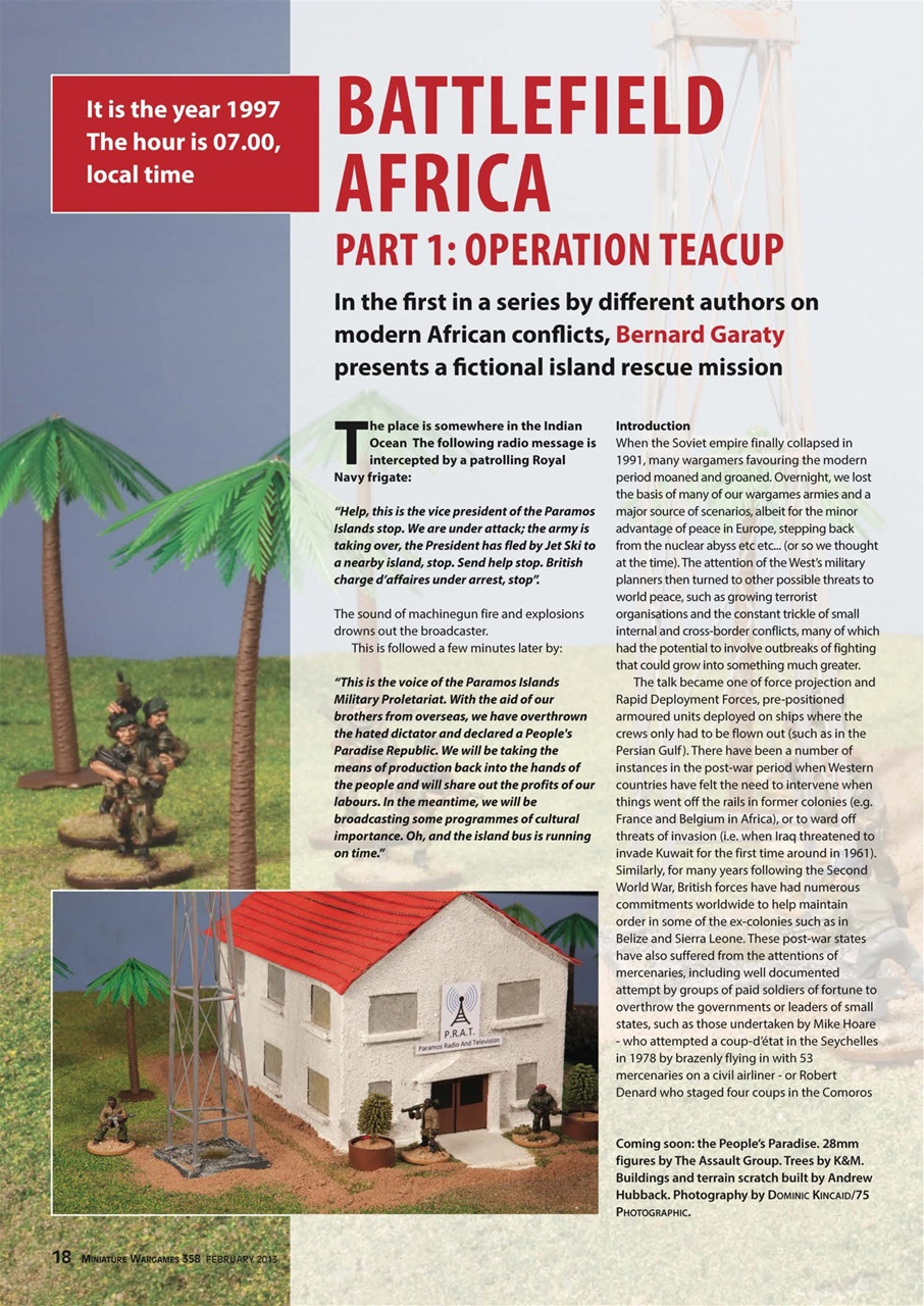 Miniature Wargames Preview Pages