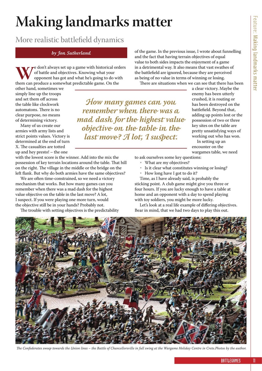 Miniature Wargames Preview Pages