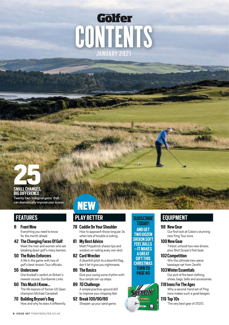 Today's Golfer Preview Pages