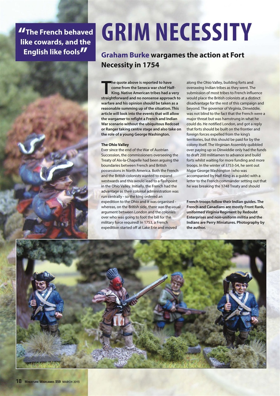 Miniature Wargames Preview Pages