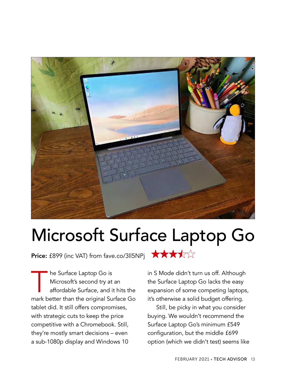 Tech Advisor Preview Pages