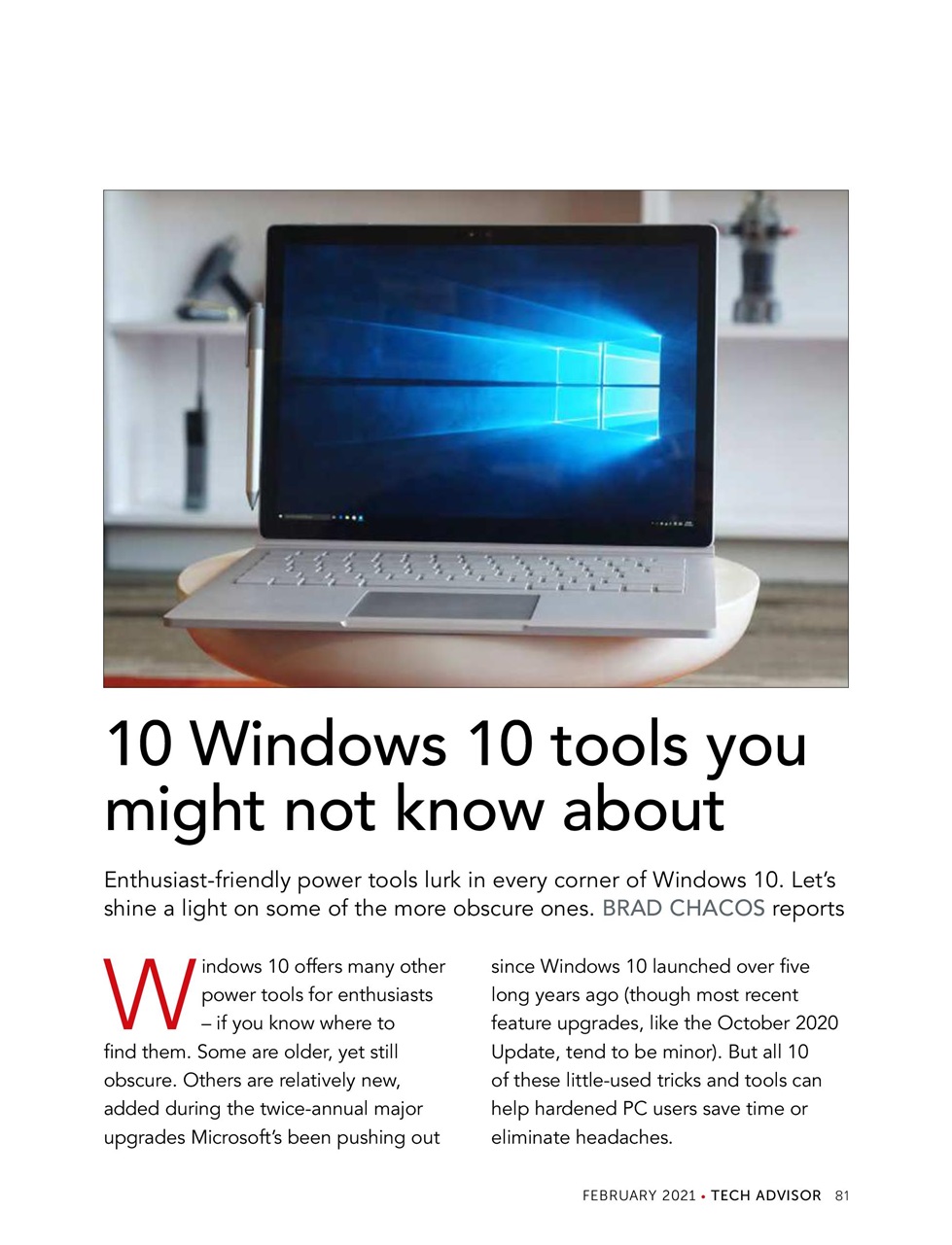 Tech Advisor Preview Pages