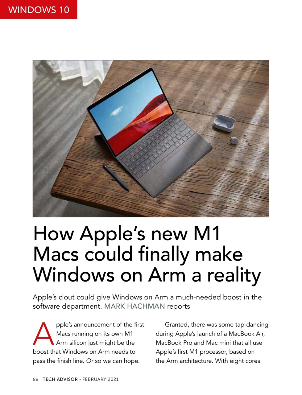 Tech Advisor Preview Pages