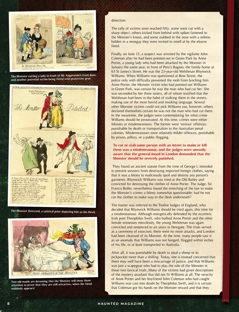 Haunted Magazine Preview Pages
