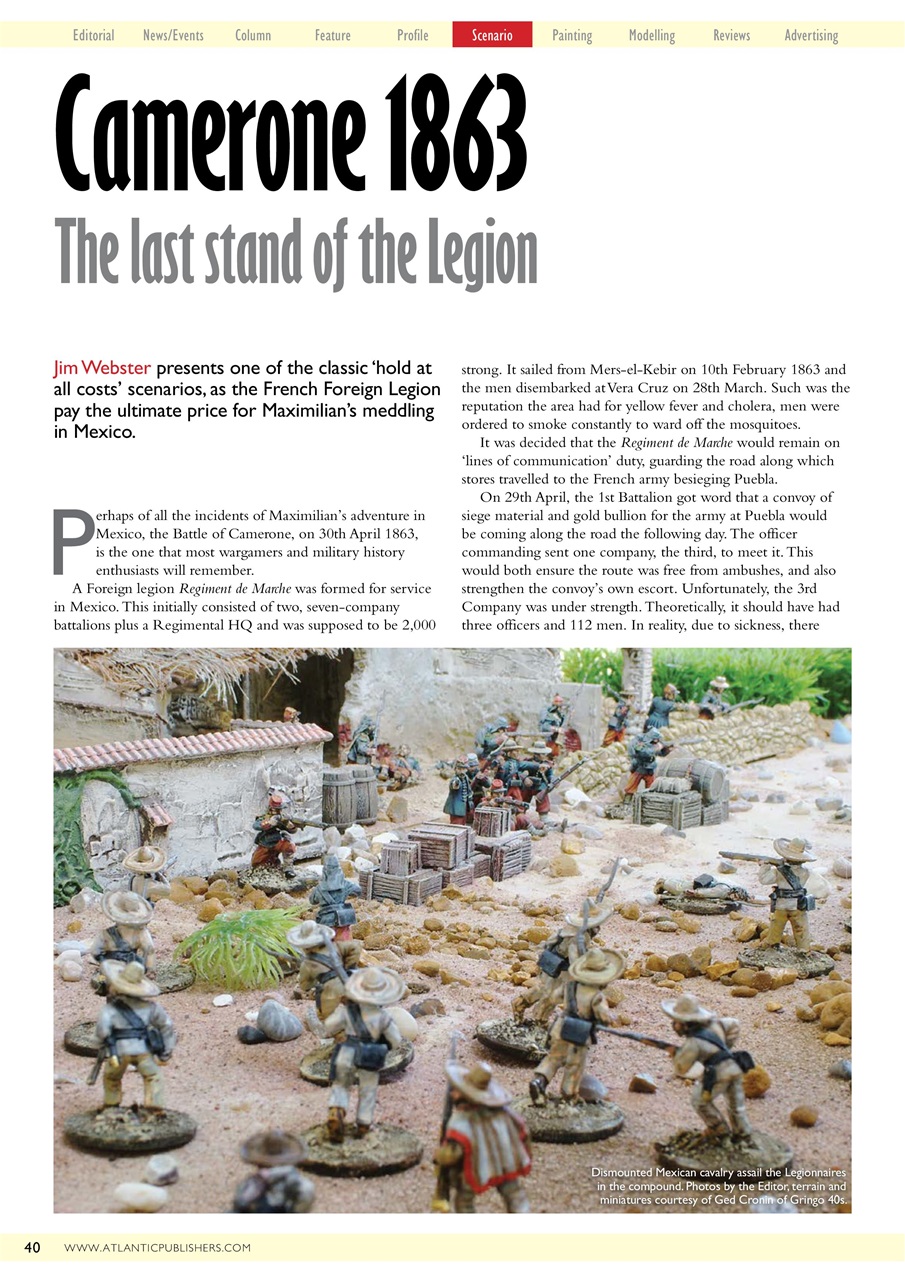 Miniature Wargames Preview Pages