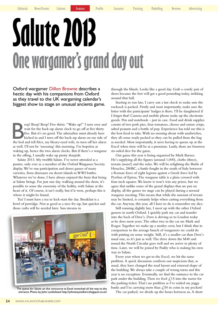 Miniature Wargames Preview Pages