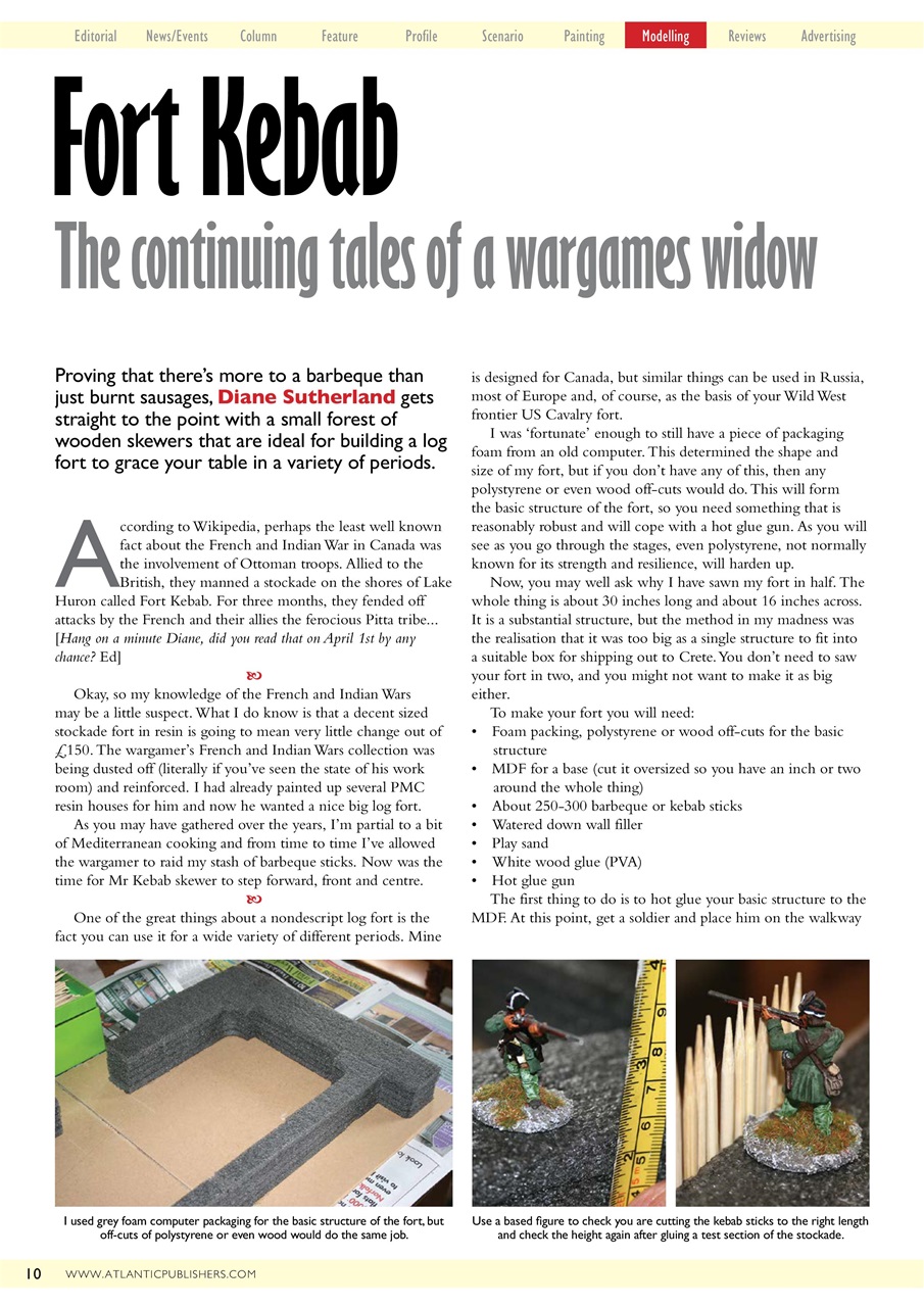 Miniature Wargames Preview Pages