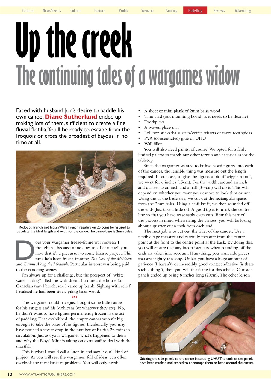 Miniature Wargames Preview Pages