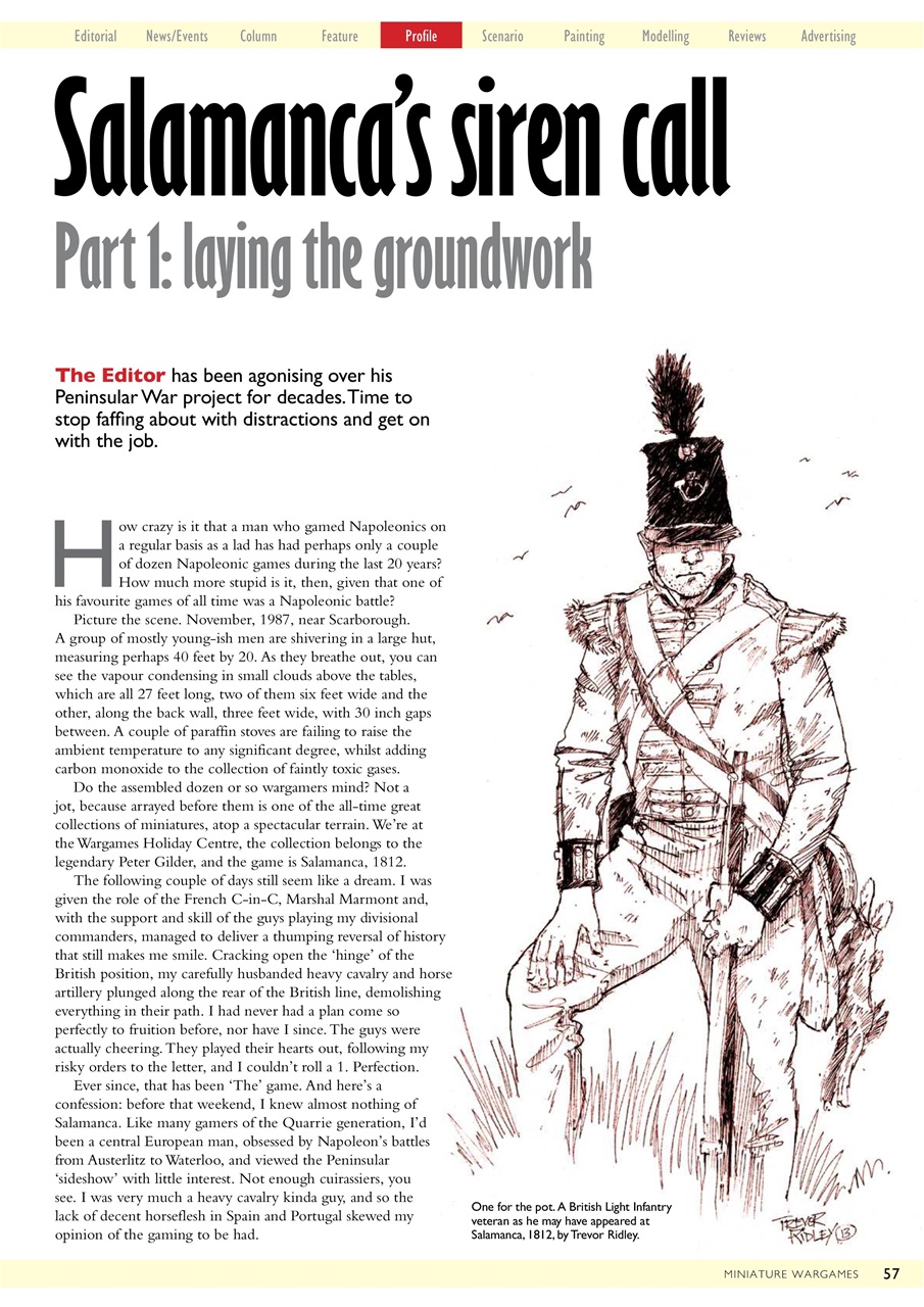 Miniature Wargames Preview Pages