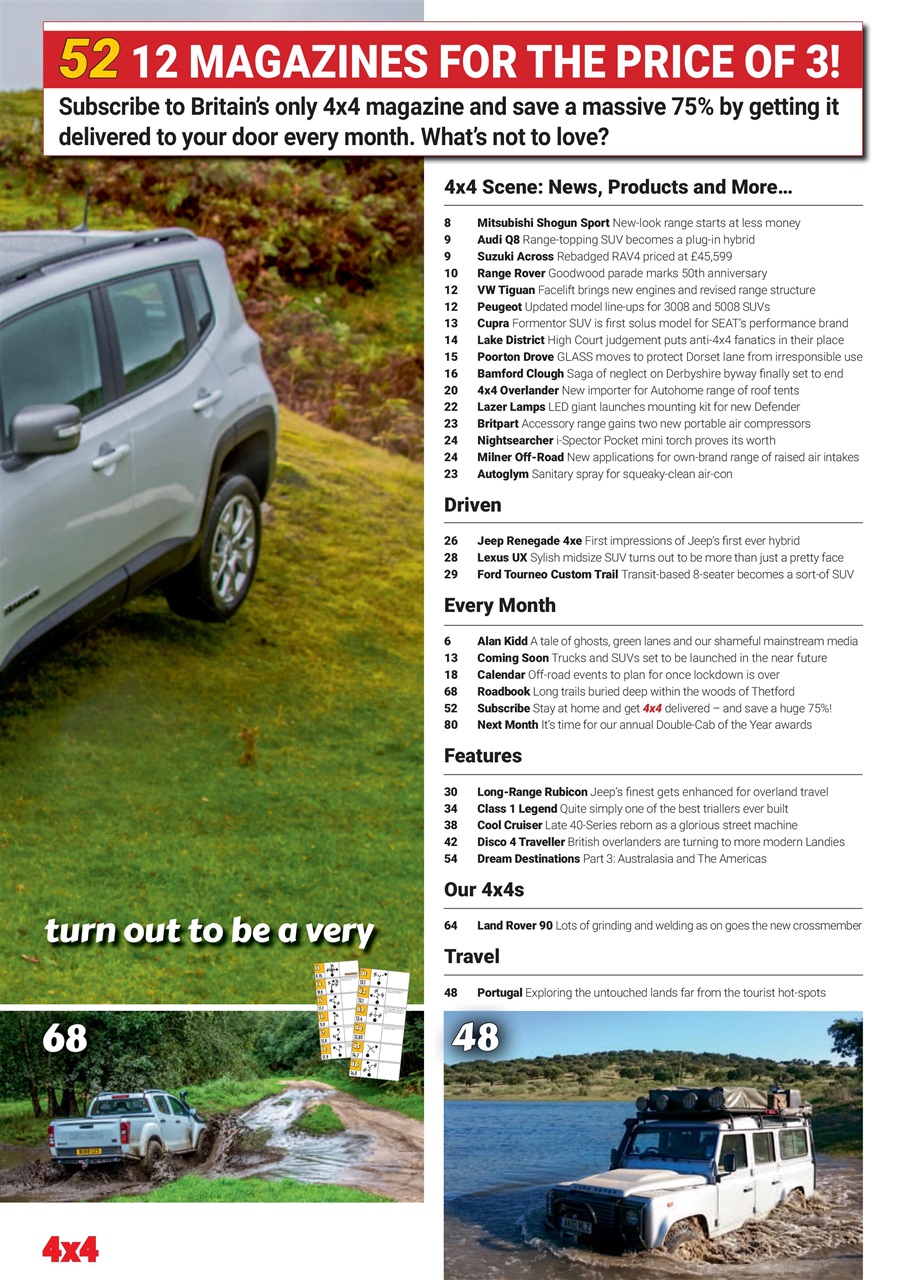 Overlander 4X4 Preview Pages