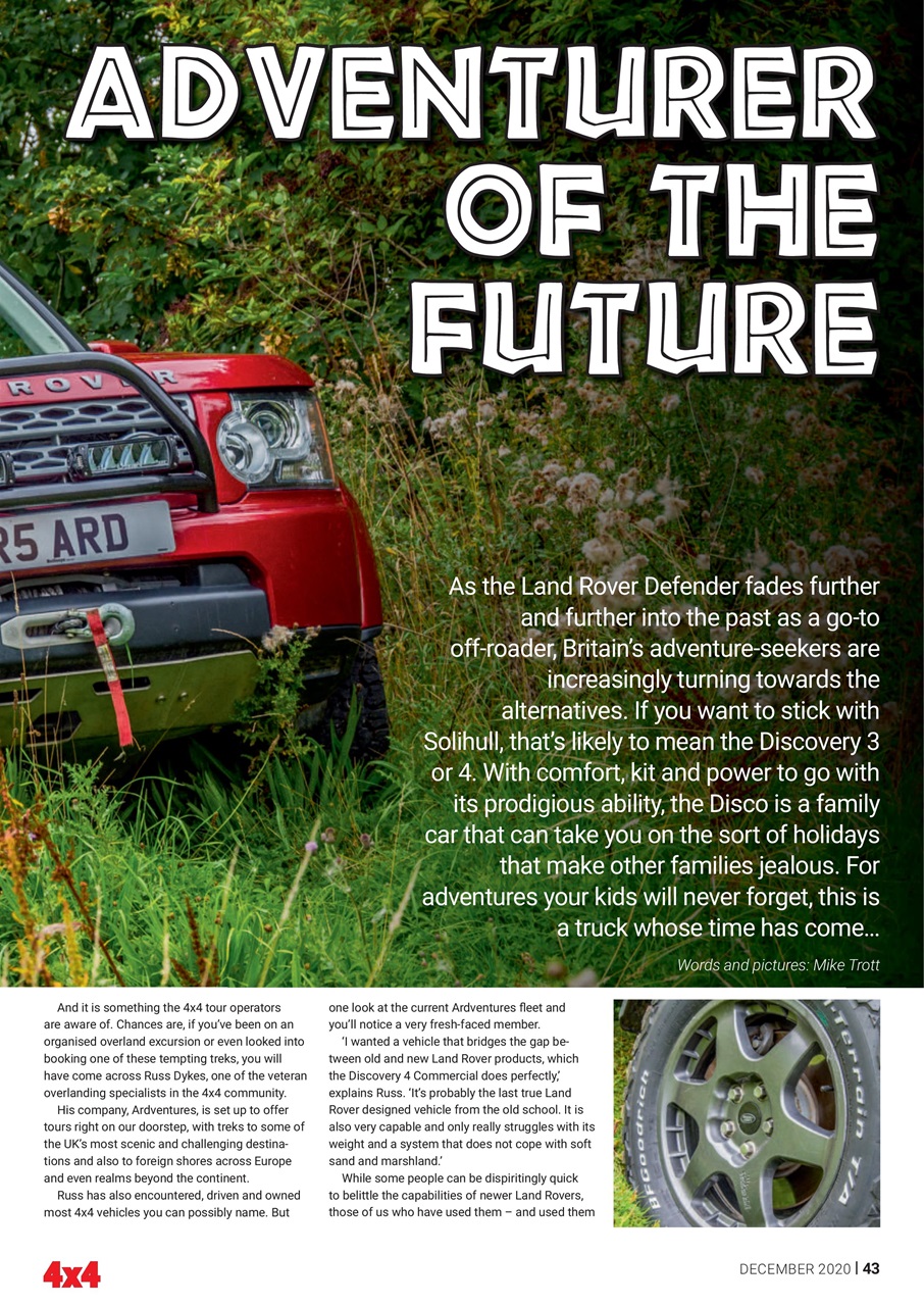 Overlander 4X4 Preview Pages