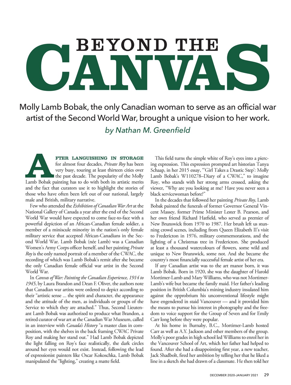 Canada's History Preview Pages
