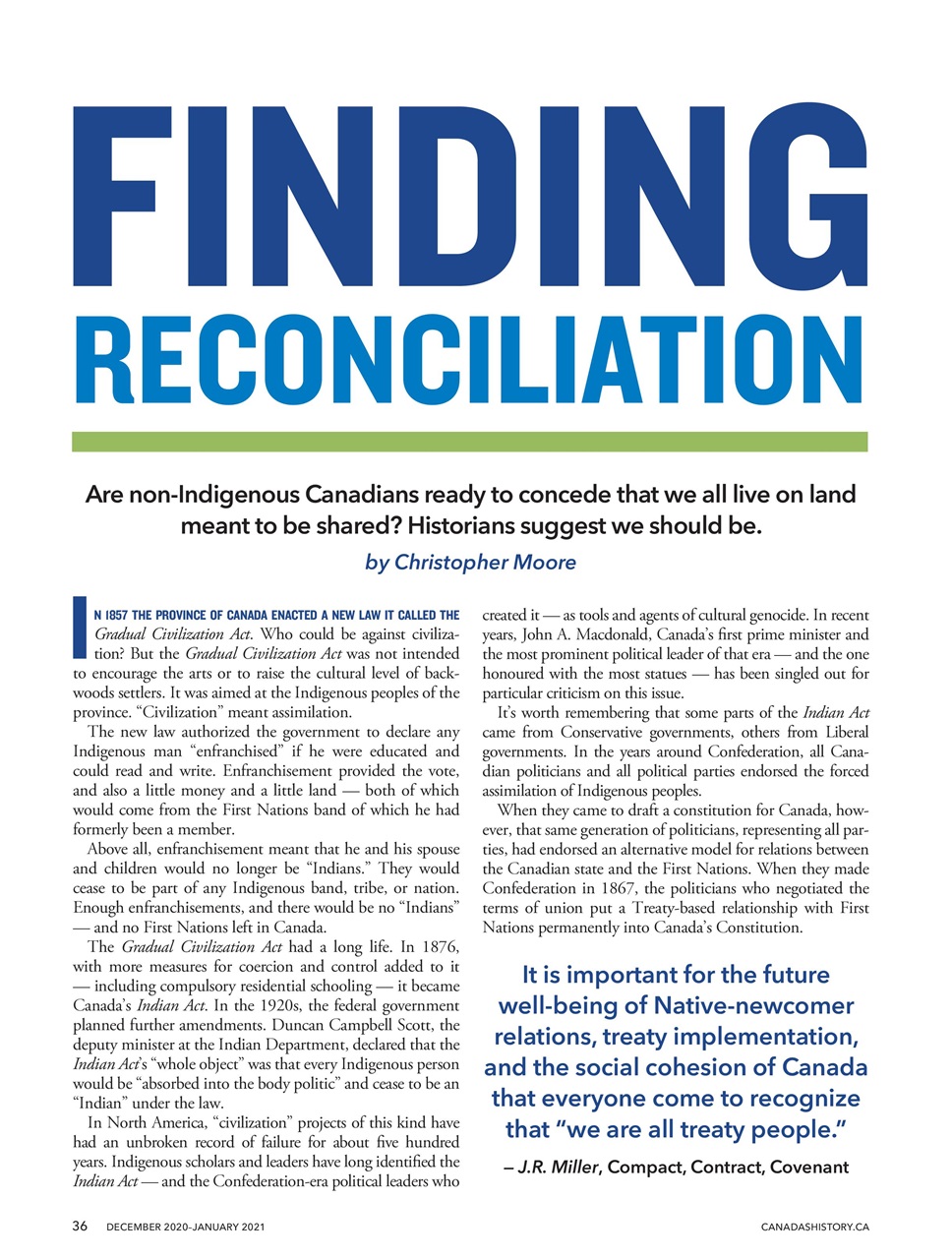Canada's History Preview Pages