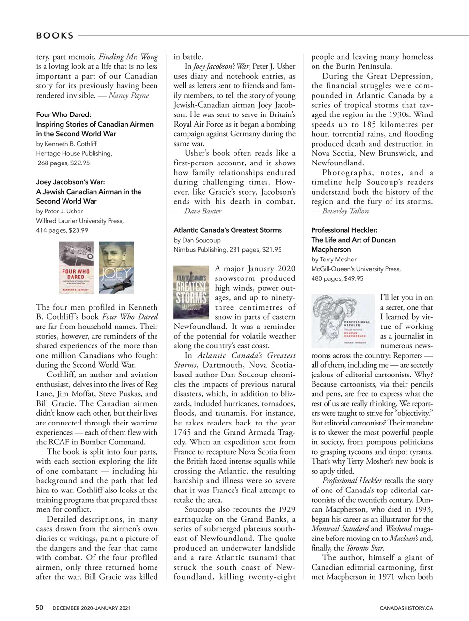Canada's History Preview Pages