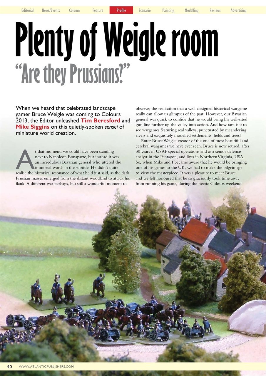 Miniature Wargames Preview Pages