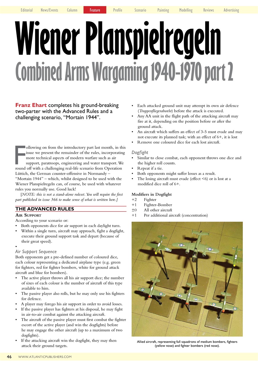 Miniature Wargames Preview Pages