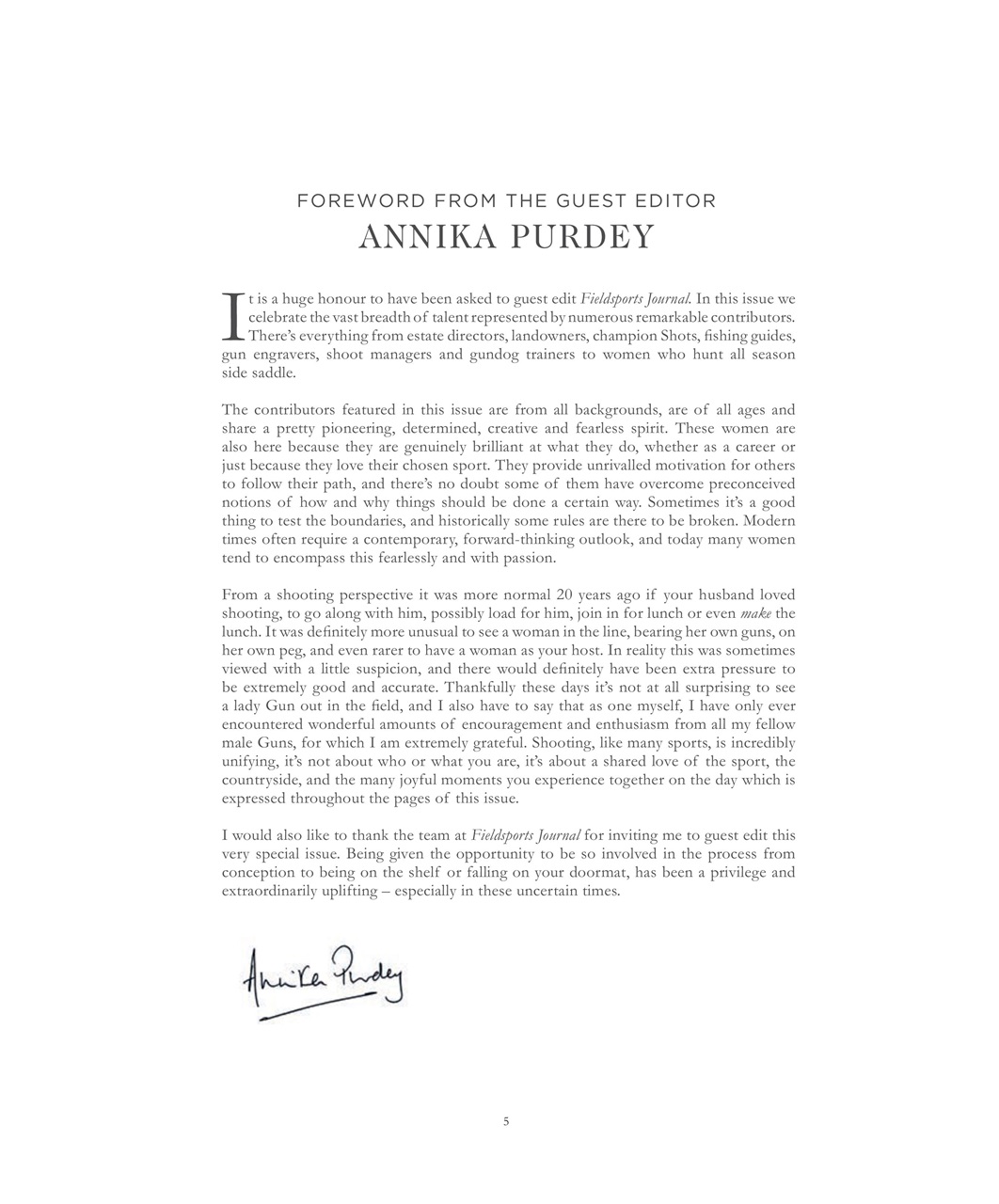 Fieldsports Journal Preview Pages