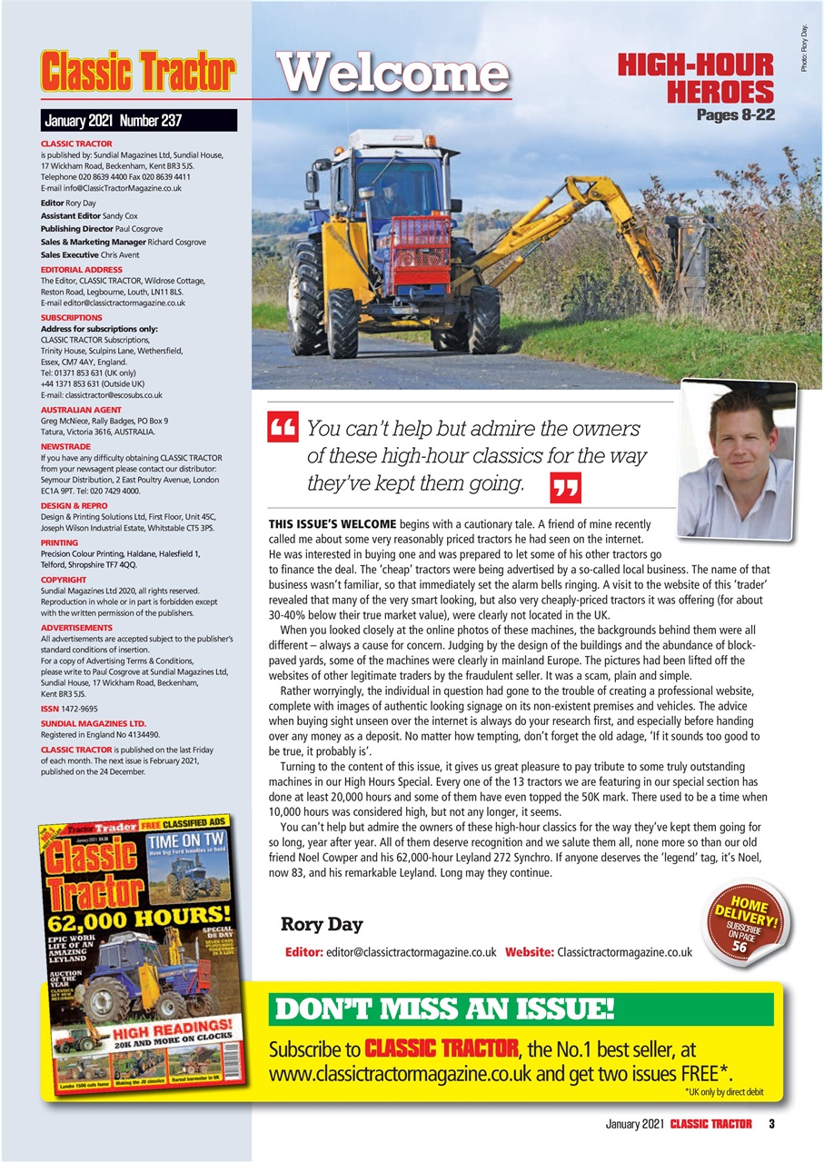 Classic Tractor Preview Pages