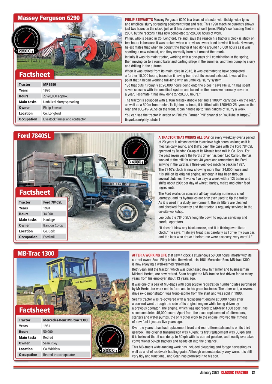 Classic Tractor Preview Pages