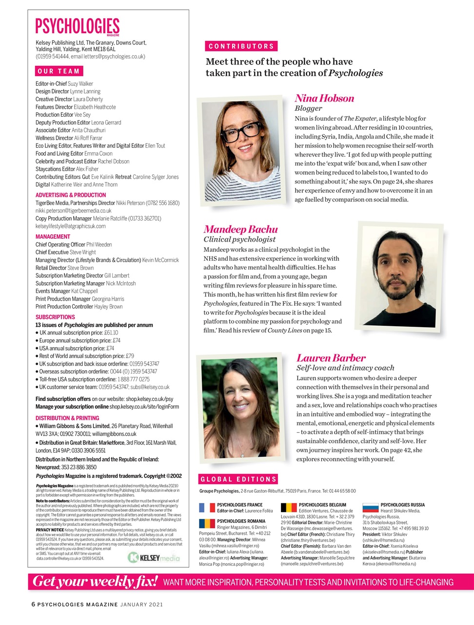 Psychologies Preview Pages