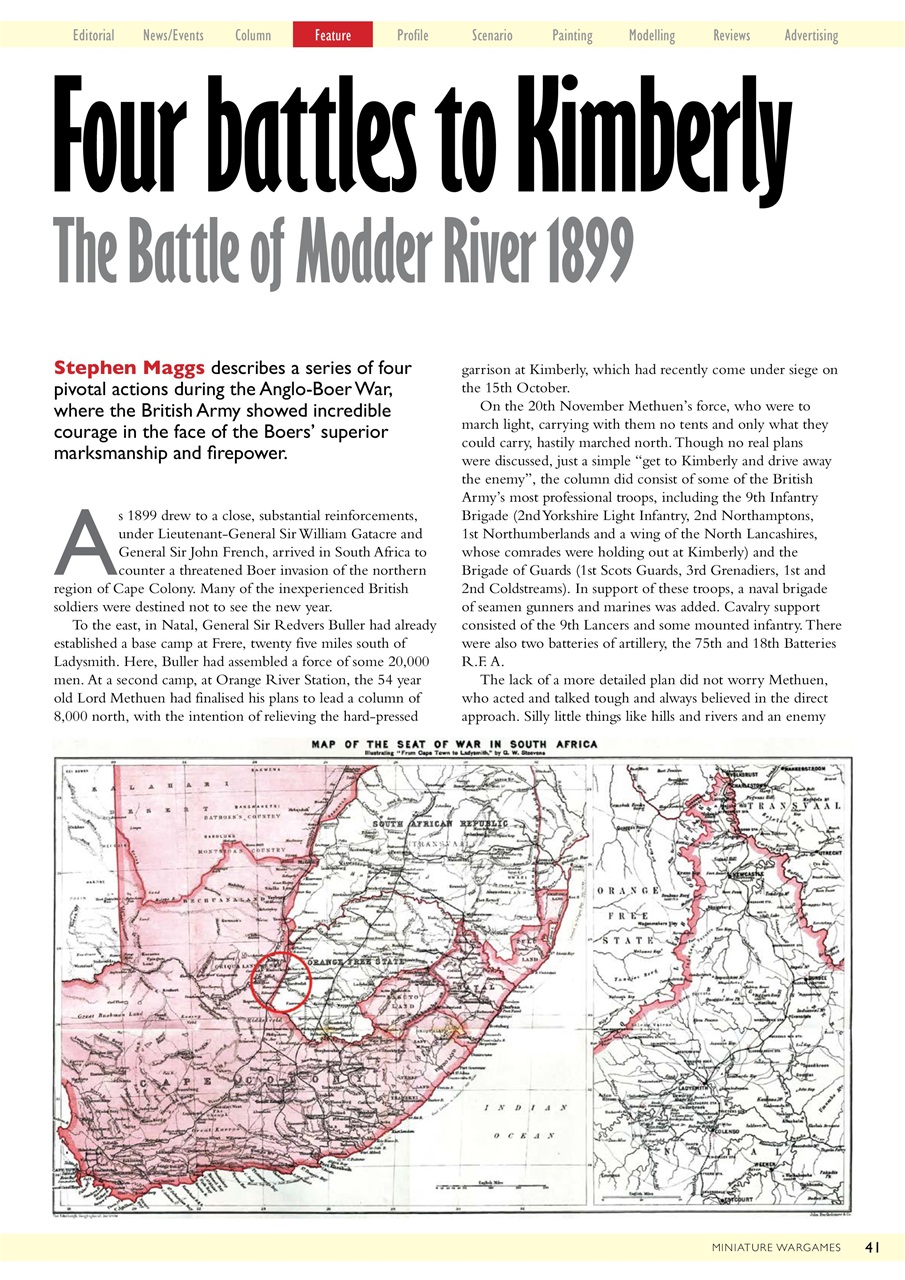 Miniature Wargames Preview Pages