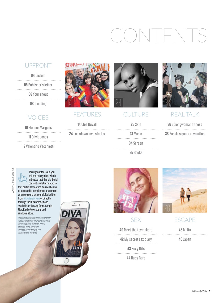 DIVA Magazine Preview Pages