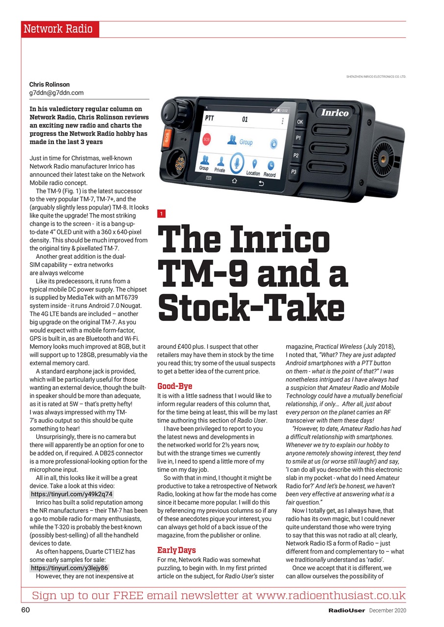 Radio User Preview Pages