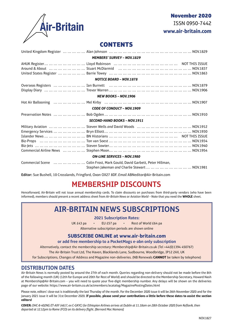 Air Britain News Preview Pages