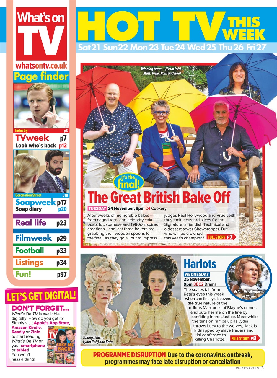 What's on TV Preview Pages