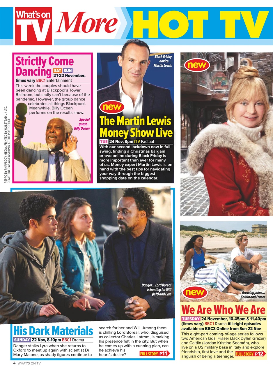 What's on TV Preview Pages