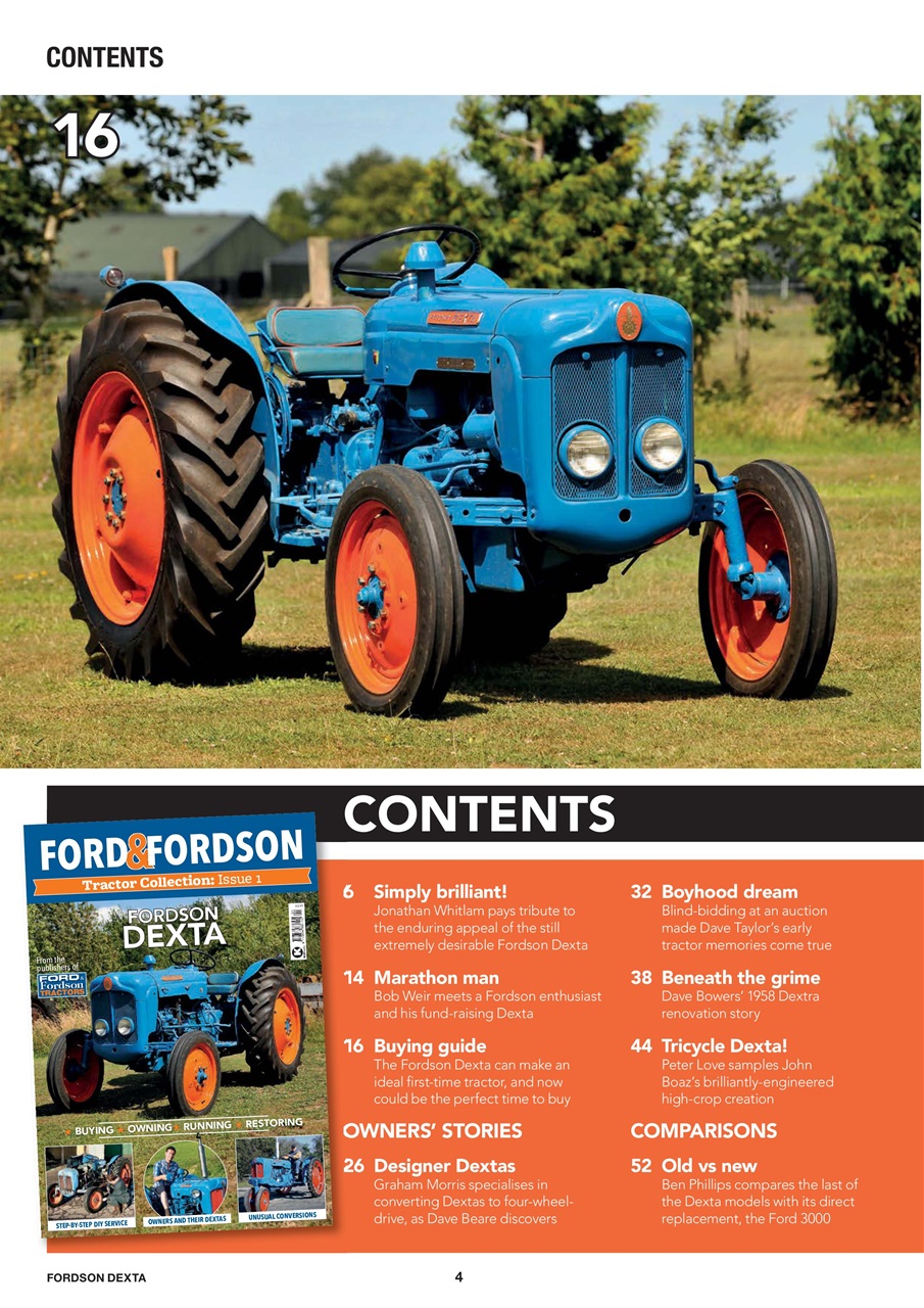 Ford & Fordson Tractor Collection Preview Pages