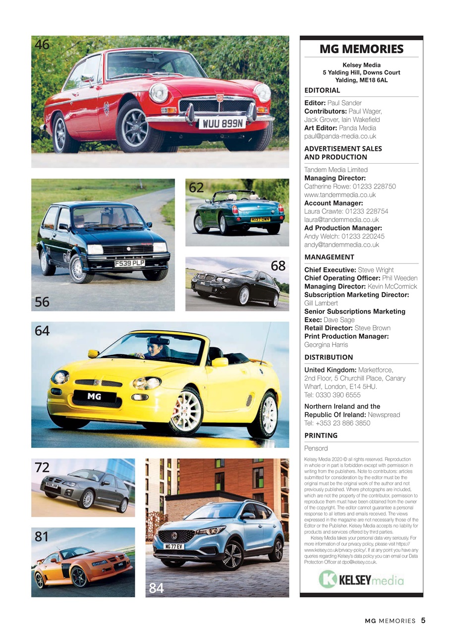 MG Memories Preview Pages